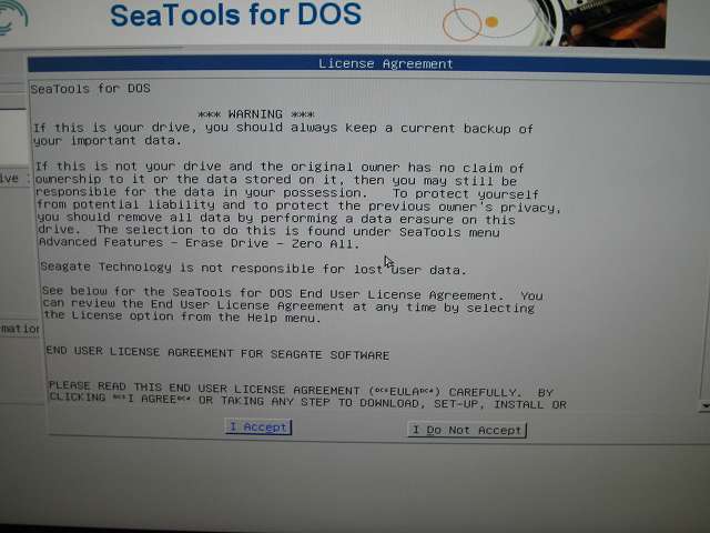 自作 PC 組立作業 Part 6 HDD テスト SeaTools for DOS、OS インストール