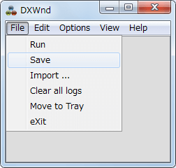 PC ゲーム SILENT HILL 4 THE ROOM DxWnd を使ってウィンドウモード設定後、DxWnd のメニュー File から Save をクリックして保存する
