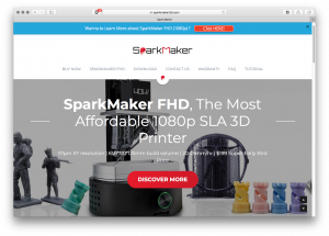 SparkMakerのWebサイト