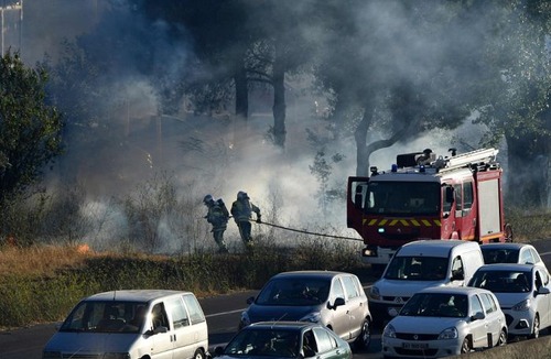 フランスのマルセイユの山火事の画像（6枚目）