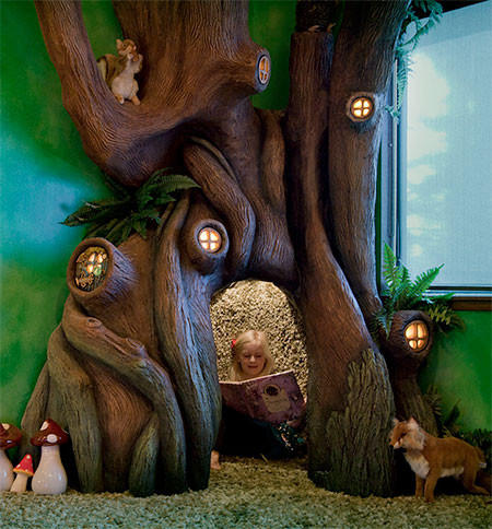 家の中に樹木の洞穴「樹洞」ができる！子供達も大喜び！！の画像（2枚目）