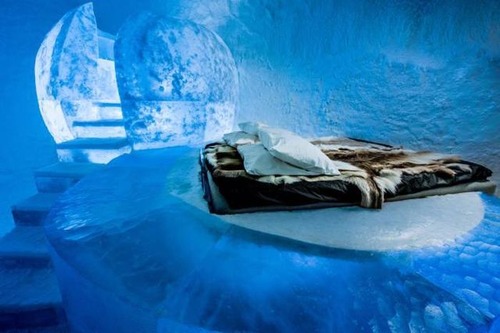 氷でできた極寒のホテルの画像（4枚目）