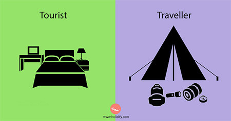 「観光客」vs「旅行者」の比較画像が分りやすい！！の画像（2枚目）