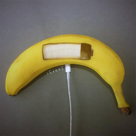 バナナのカービングアート4