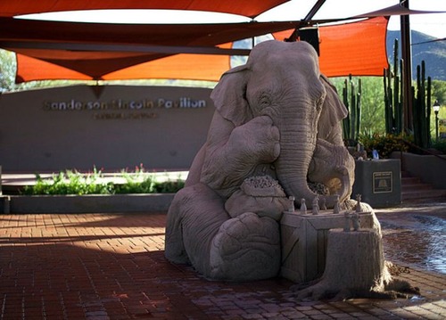 【画像】驚愕のサンドアート！砂で出来た象の像が凄い！！の画像（8枚目）