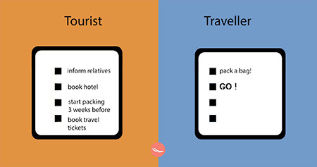 「観光客」vs「旅行者」の比較画像が分りやすい！！の画像（9枚目）