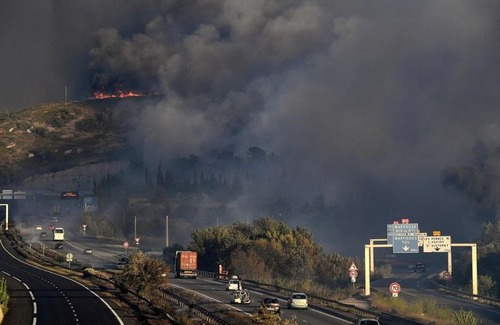 フランスのマルセイユの山火事の画像（18枚目）