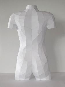 紙を使ったペーパークラフトの人体模型がなんだか凄い！！の画像（3枚目）