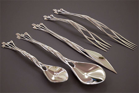 【画像】新技術！３Ｄプリンターで作った銀製のナイフやフォークが凄い！！の画像（4枚目）