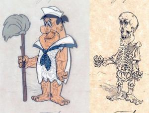 アニメや漫画のキャラクターの骨格のイメージ画像が凄いｗｗｗの画像（4枚目）