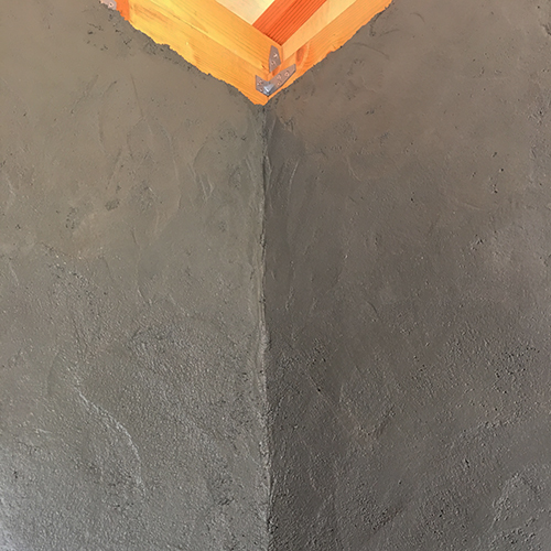 一人で作るブロック小屋⑧ ～モルタル壁塗り左官作業～⑥