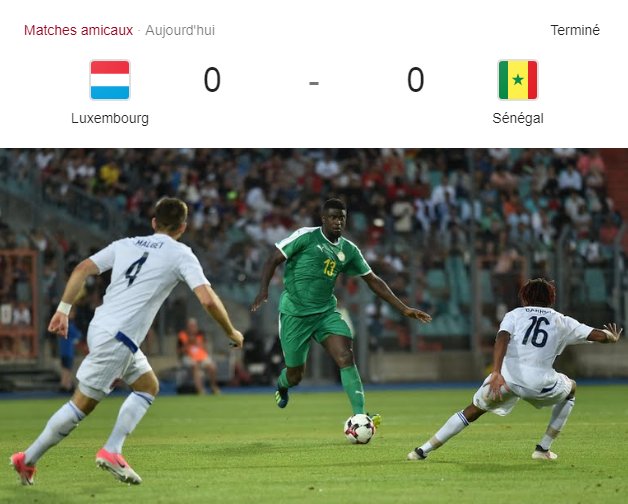 Luxembourg 0-0 Senegal Sadio Mane in the crowd
