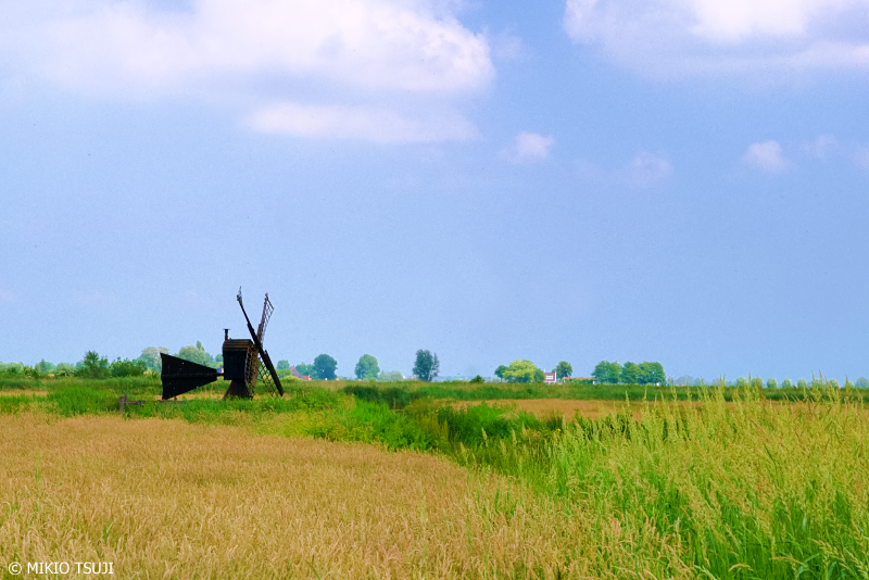 絶景探しの旅 - 0692 小さな風車のある草原 （オランダ 北ホランド州 ザーンダム）2